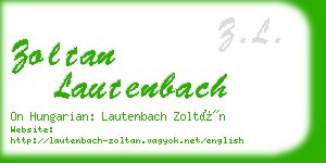 zoltan lautenbach business card